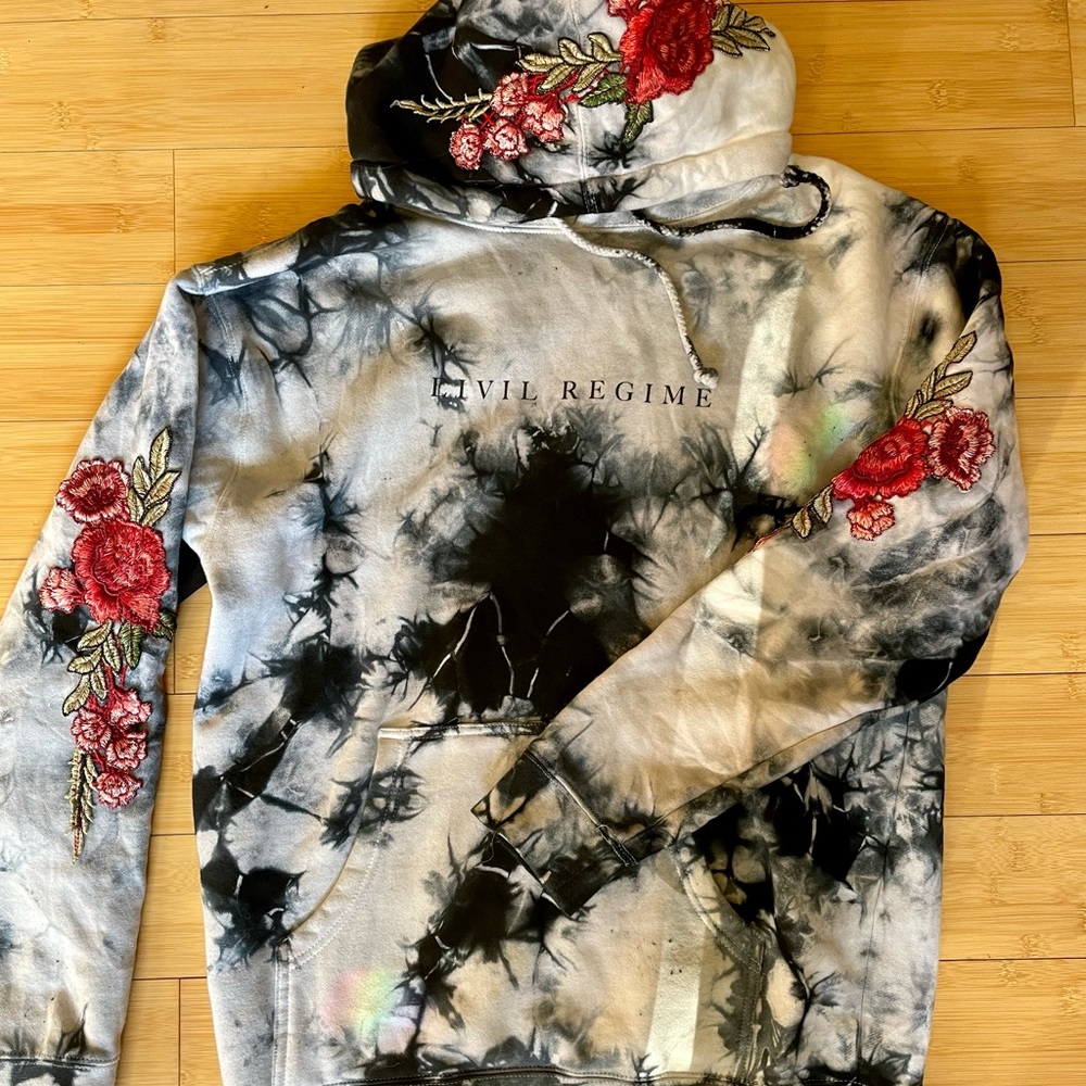 Civil Regime Red Roses hoodie